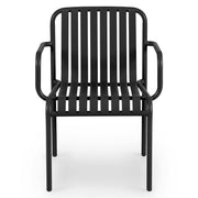 Sarek Outdoor Stackable Dining Armchair - Black