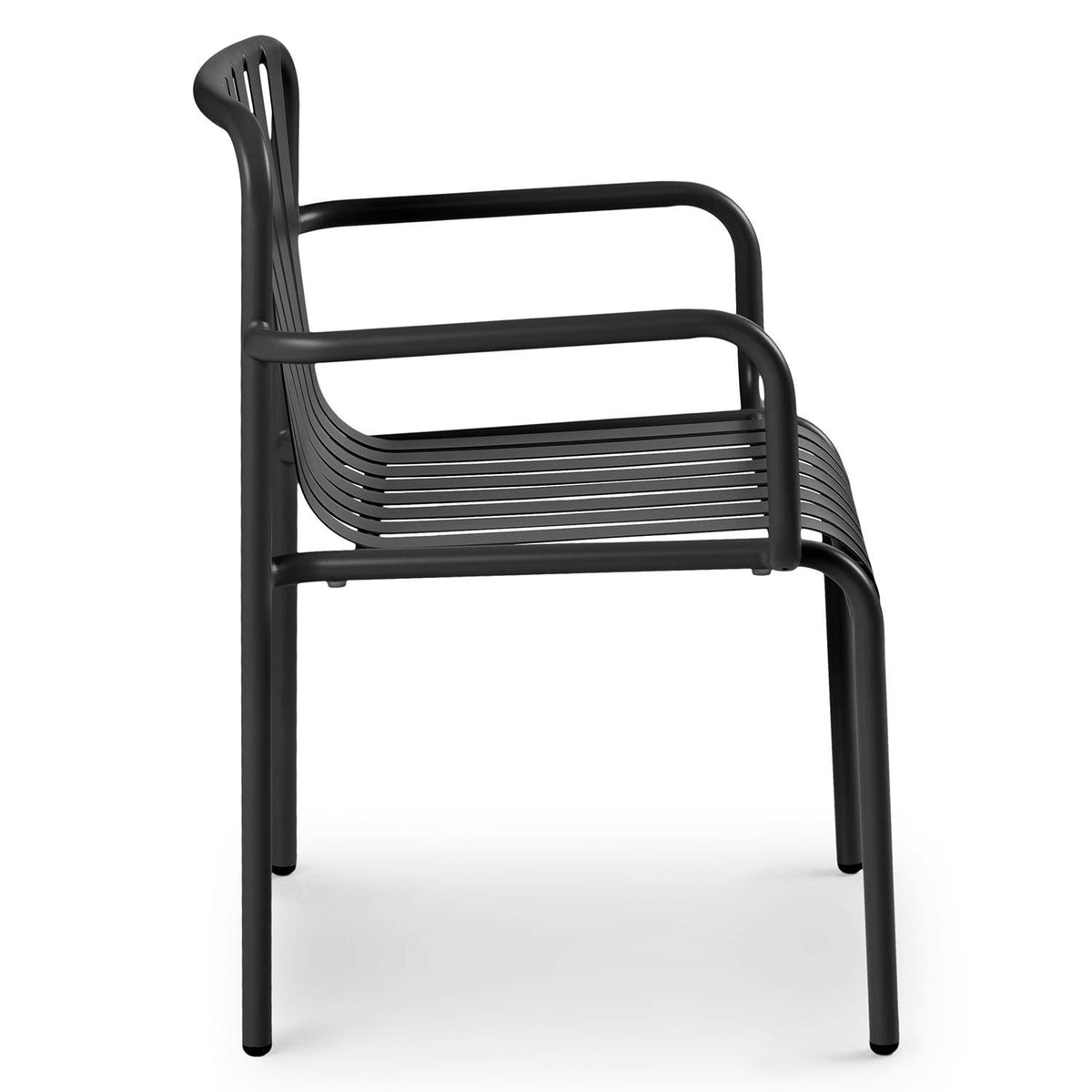 Sarek Outdoor Stackable Dining Armchair - Black