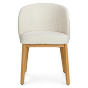 Alta Dining Armchair - Oak and Camellia Ivory