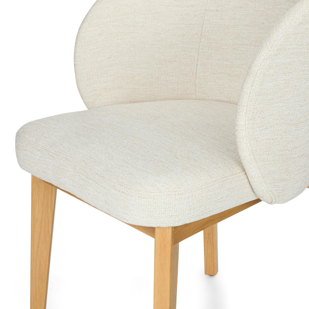 Alta Dining Armchair - Oak and Camellia Ivory