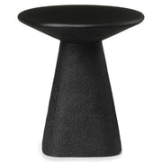 Ozetta Concrete Side Table - Moonlit Black