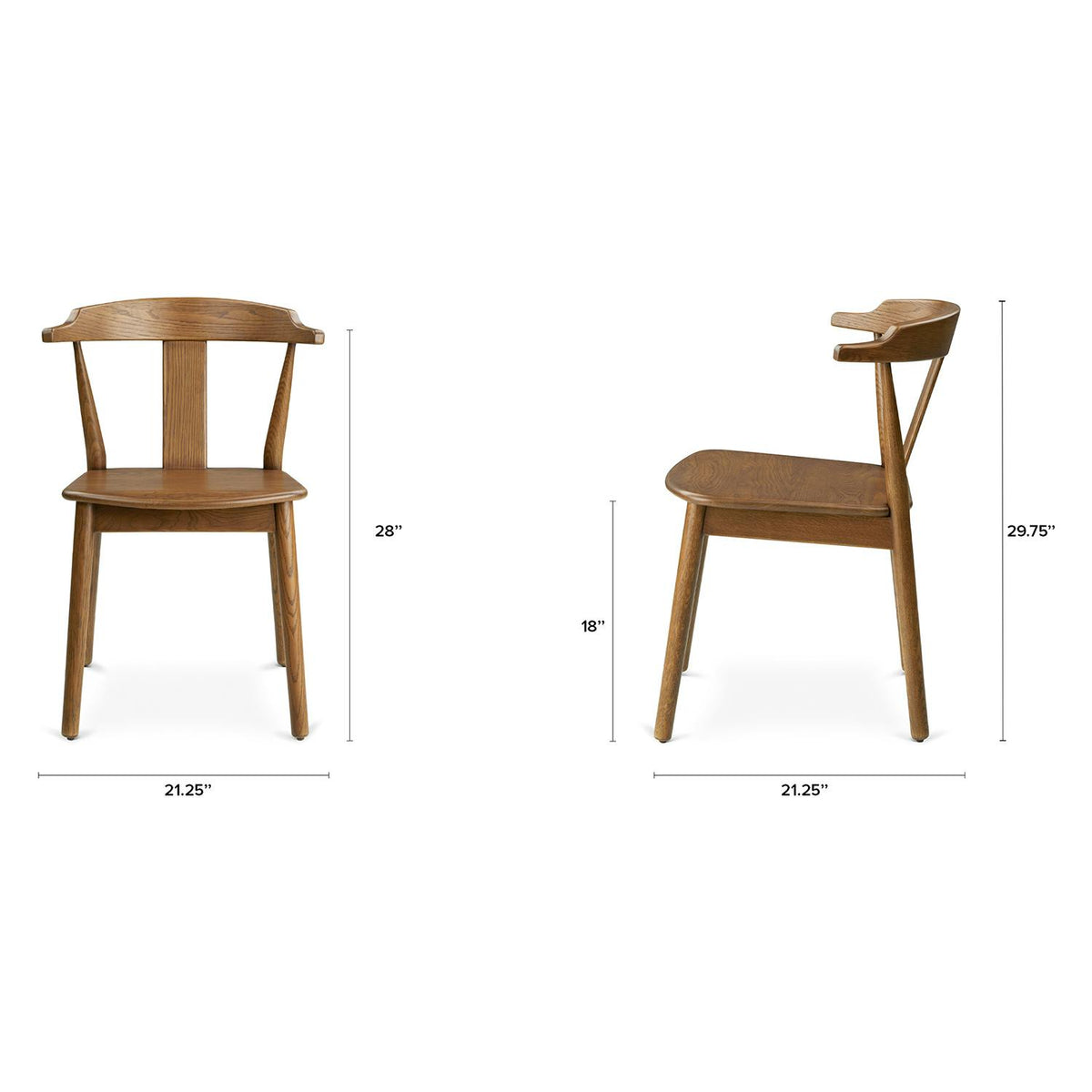 Morton Dining Chair - Smoked Oak