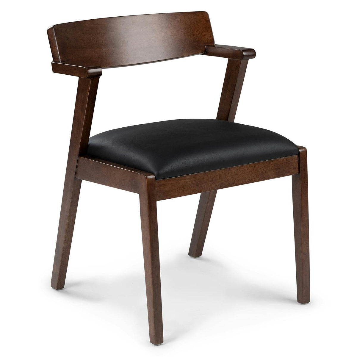 Zola Leather Dining Chair - Black