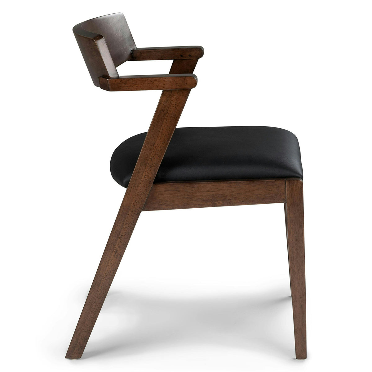Zola Leather Dining Chair - Black