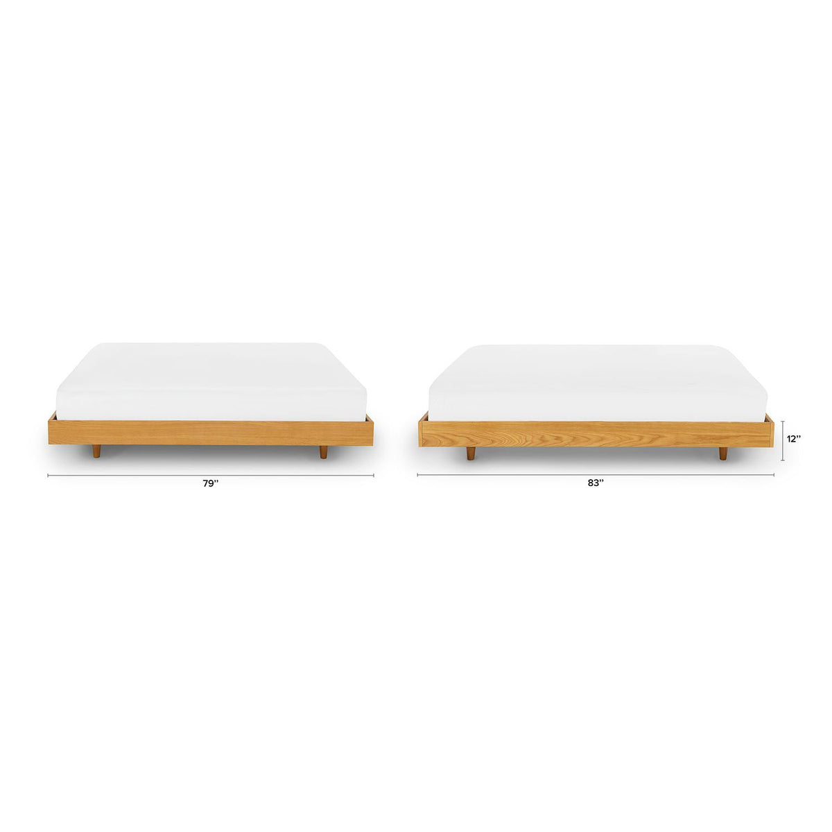 Basi King Bed Frame - Oak