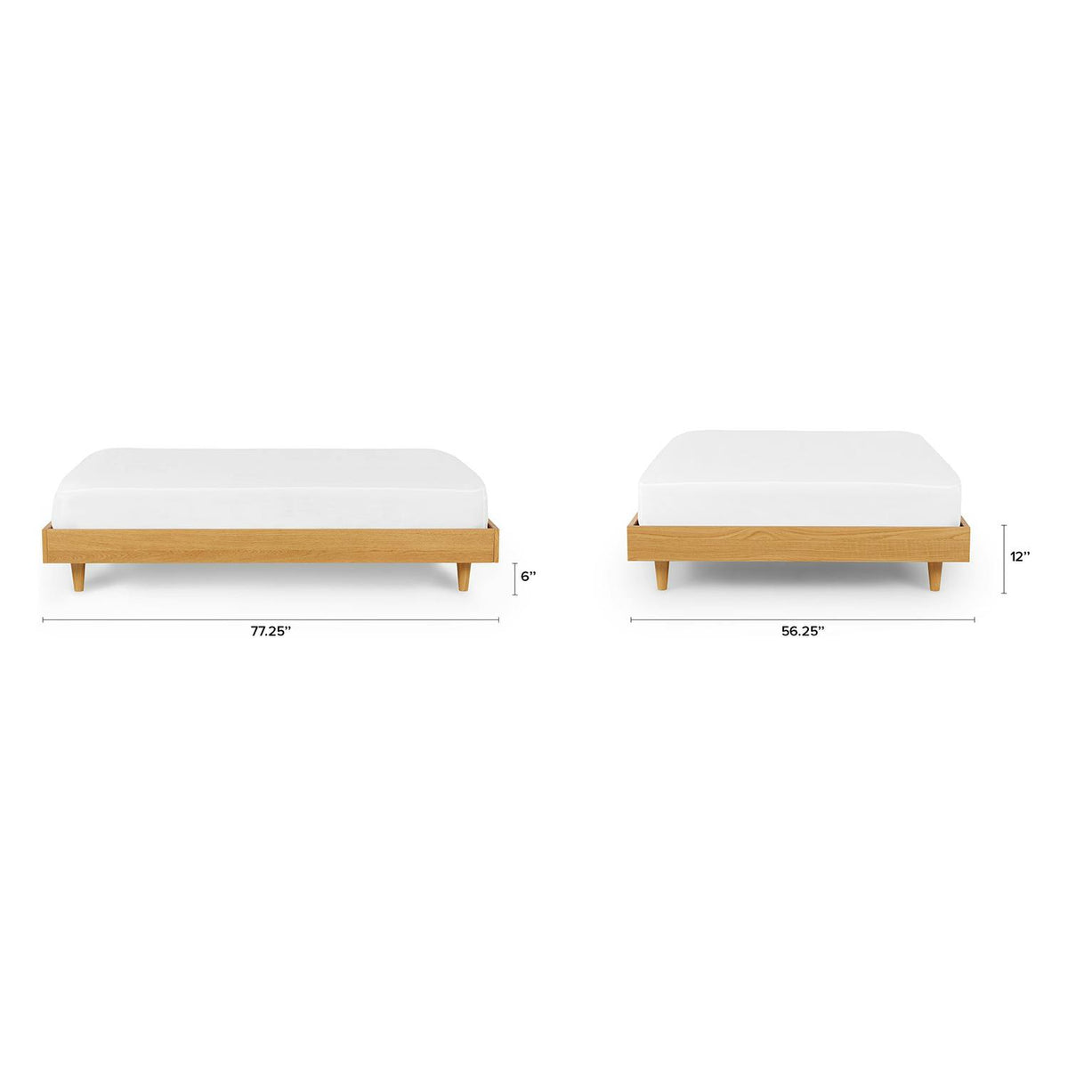 Basi Full Bed Frame - Oak