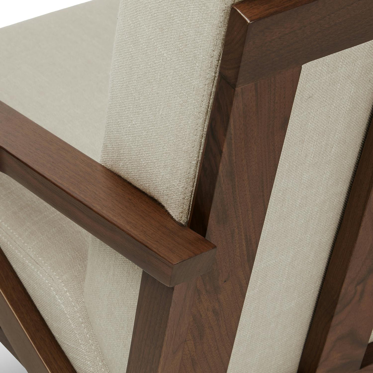 Otio 26" Lounge Chair - Walnut and Welsh Taupe