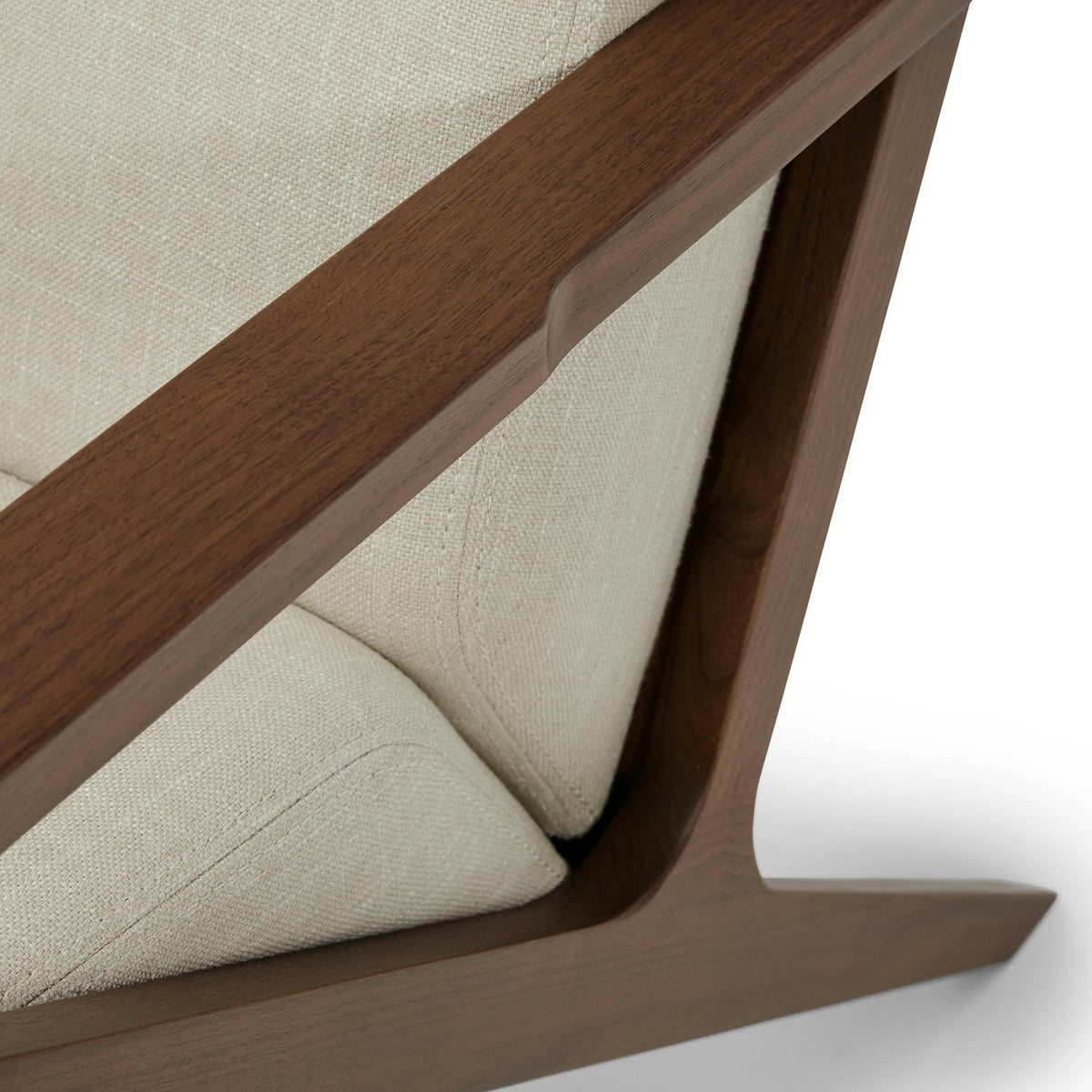 Otio 26" Lounge Chair - Walnut and Welsh Taupe