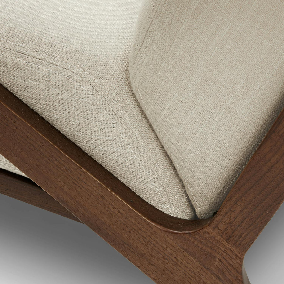 Otio 26" Lounge Chair - Walnut and Welsh Taupe