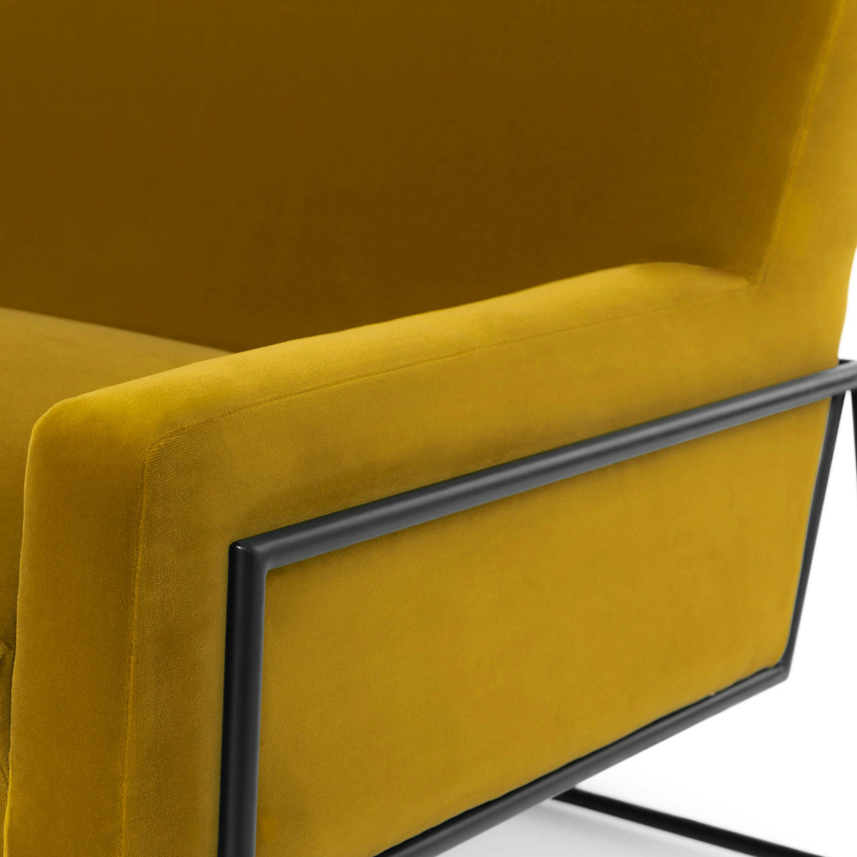 33" Velvet Lounge Chair - Yarrow Gold