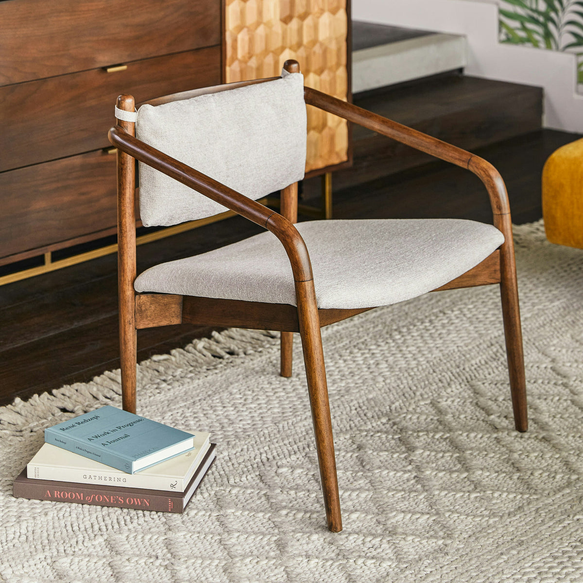 Lento 25" Lounge Chair - Chalk Gray