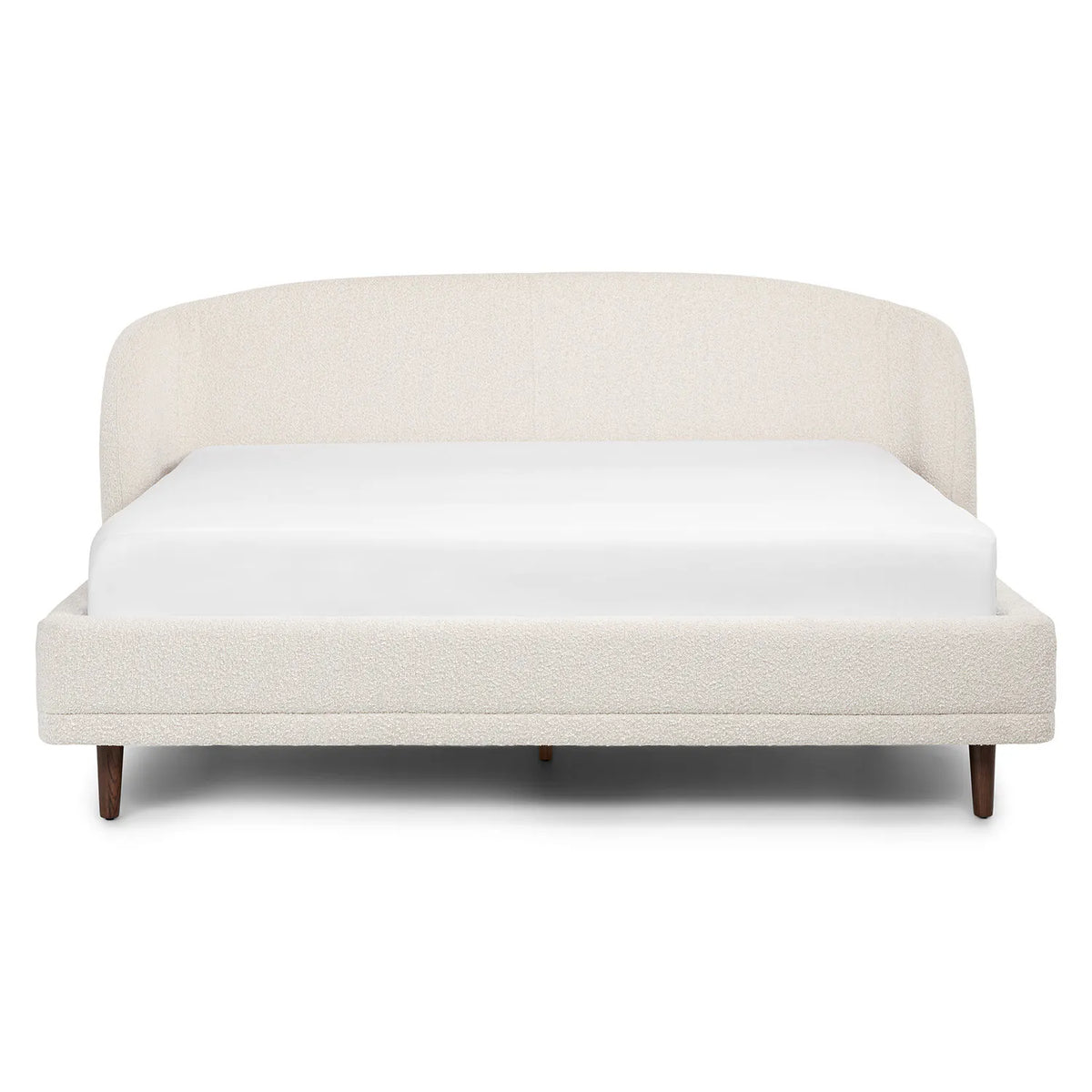 Kayra King Upholstered Bed - Ivory Bouclé