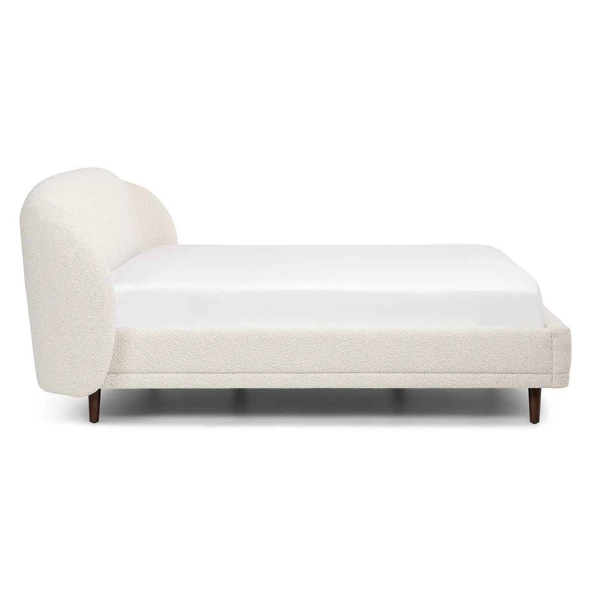 Kayra King Upholstered Bed - Ivory Bouclé