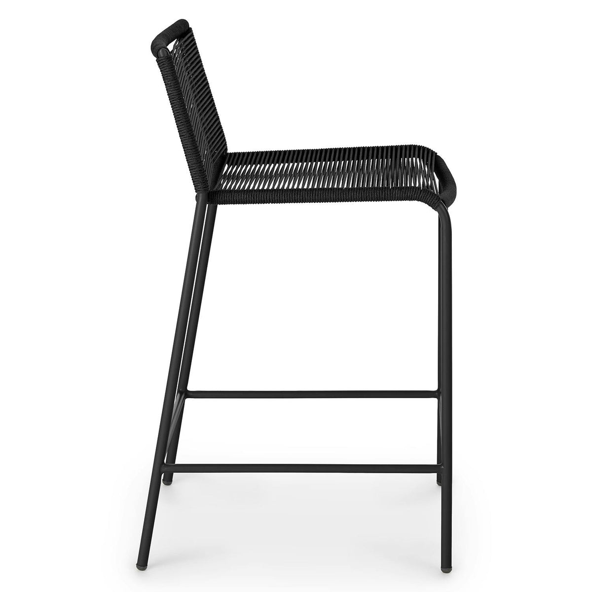 Zina Outdoor Counter Stool - Ember Black