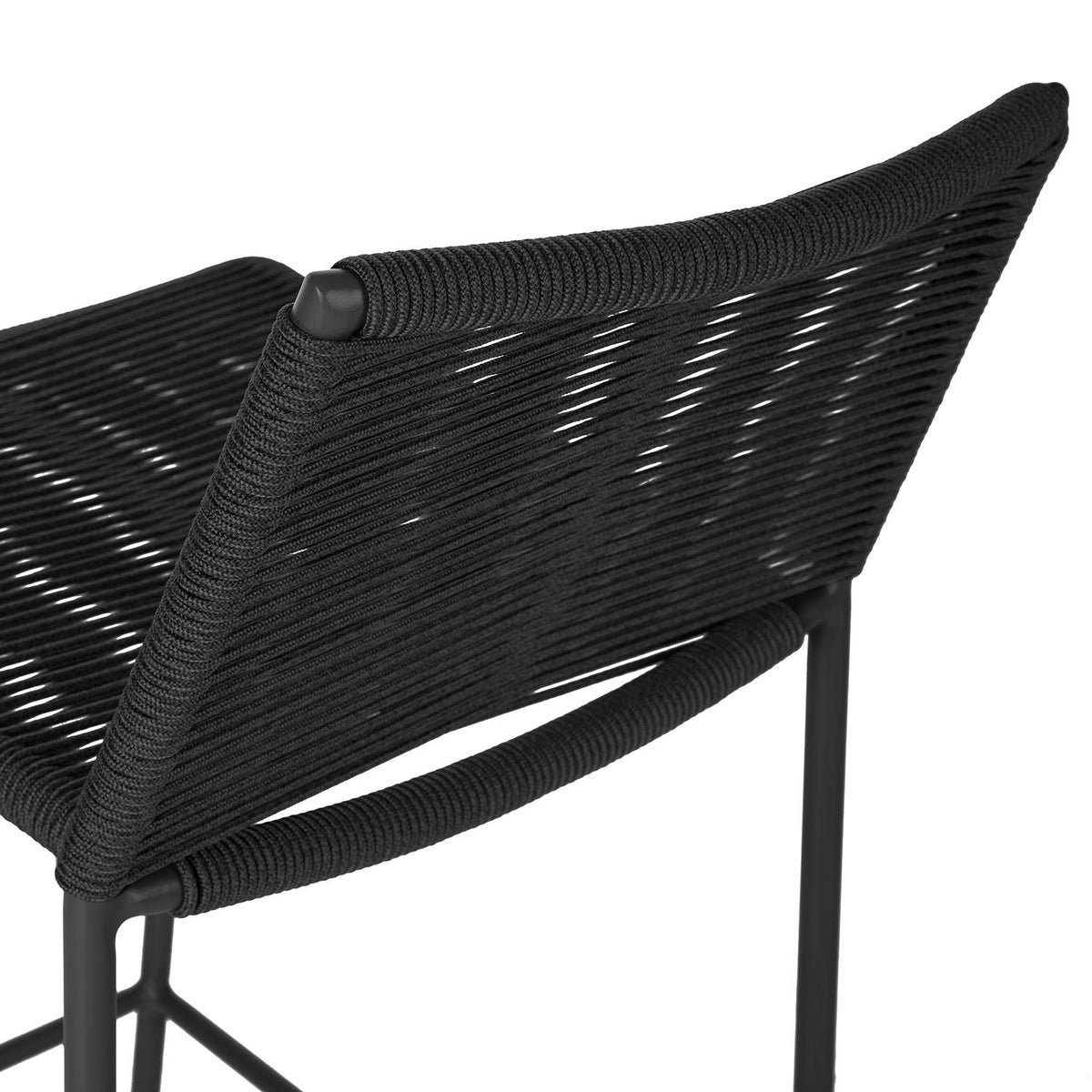 Zina Outdoor Counter Stool - Ember Black