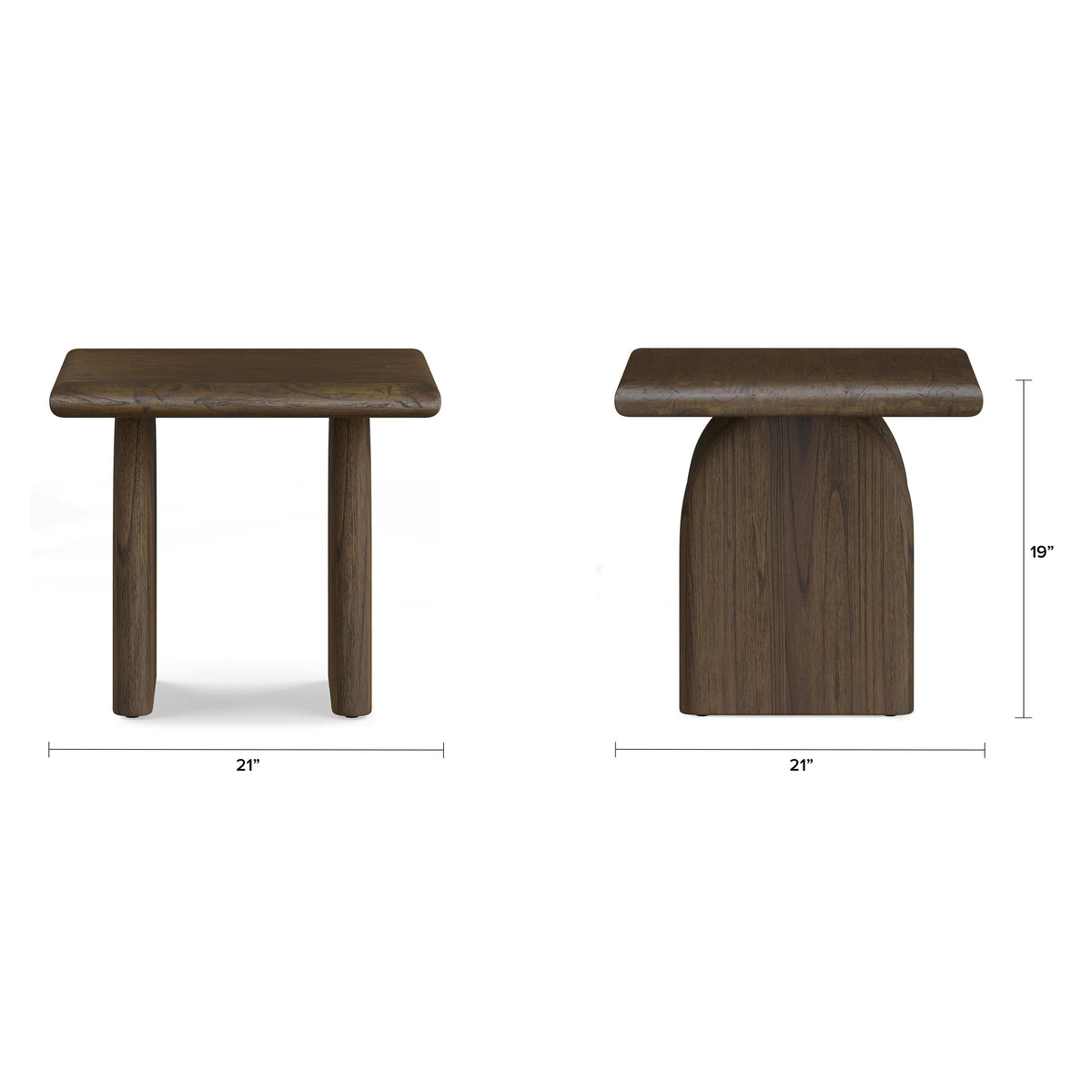 Lloyd Side Table - Warm Brown