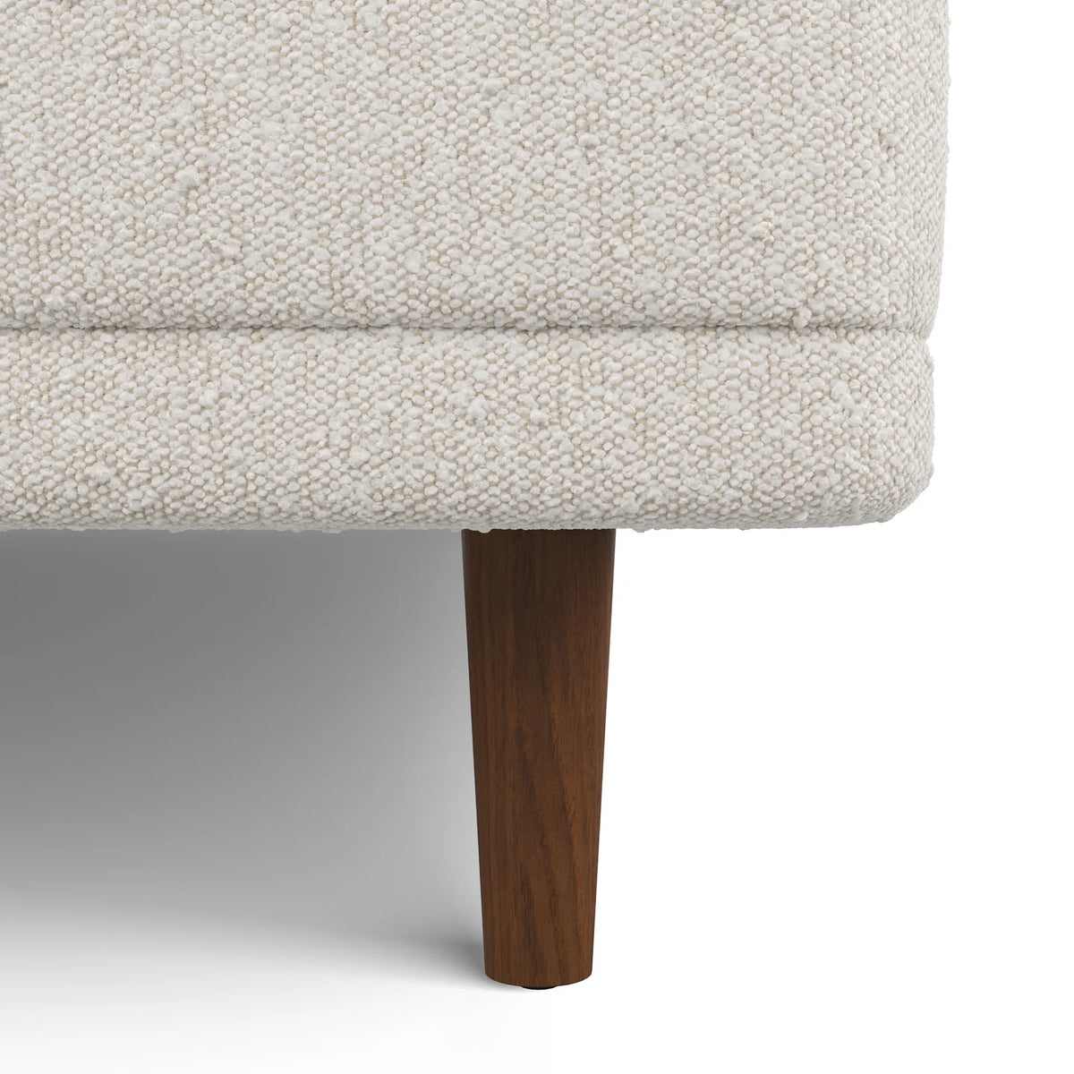 Kayra King Upholstered Bed - Ivory Bouclé