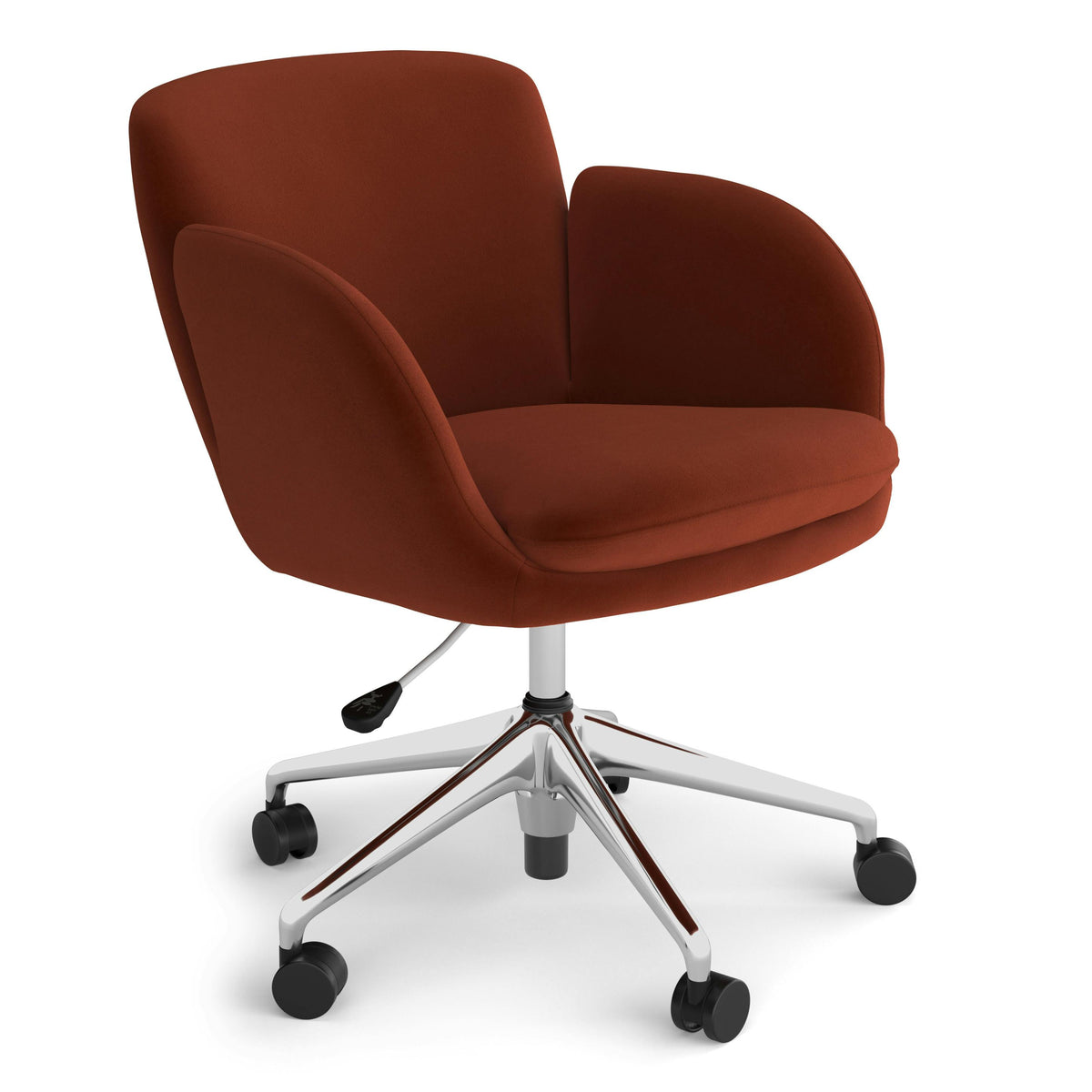 Velvet Office Chair - Hale Rust