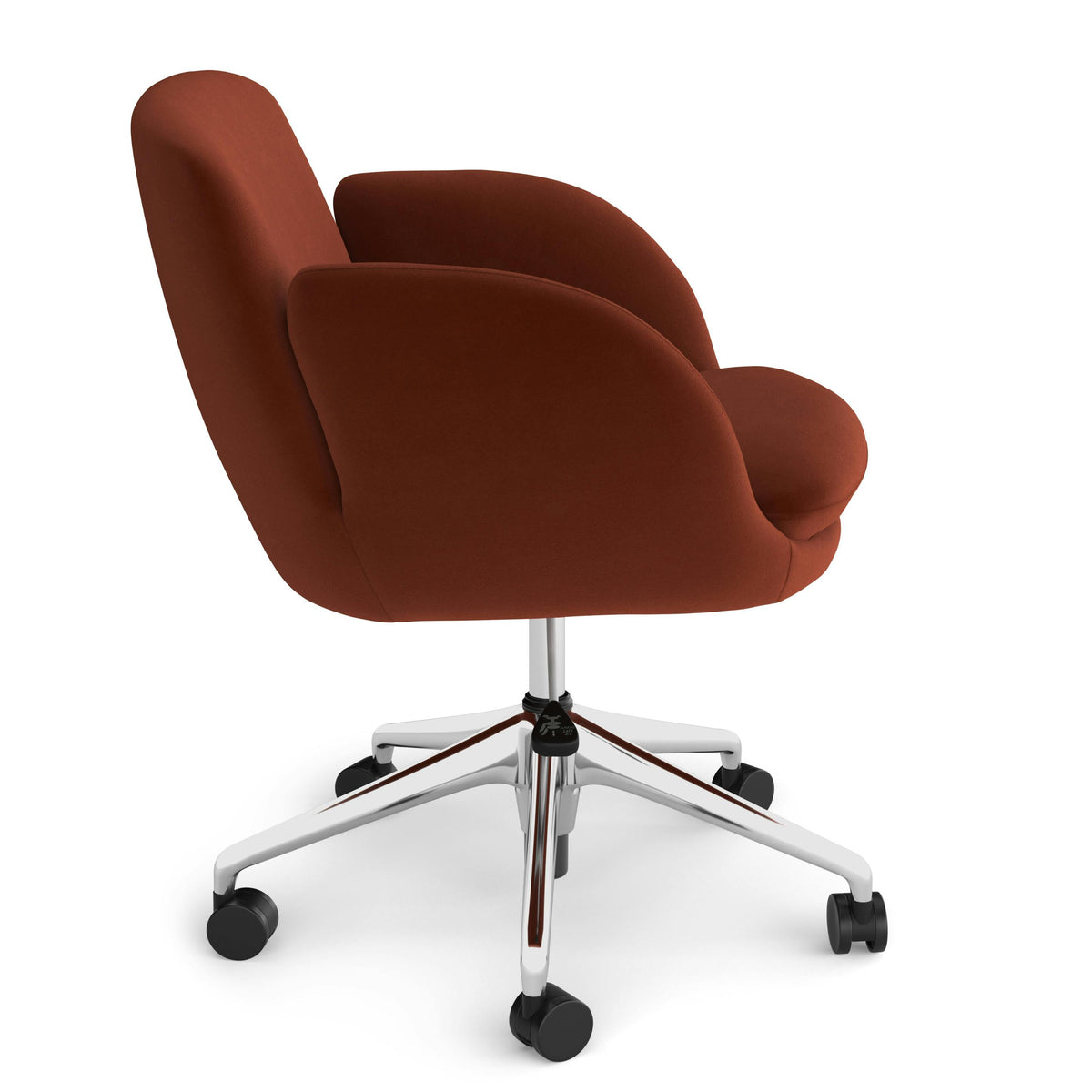 Velvet Office Chair - Hale Rust