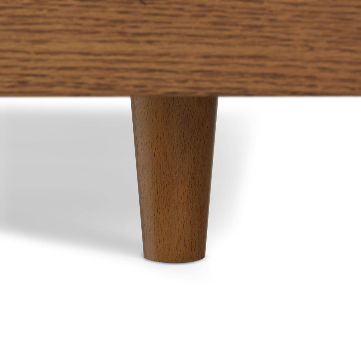 Basi Queen Bed Frame - Smoked Oak