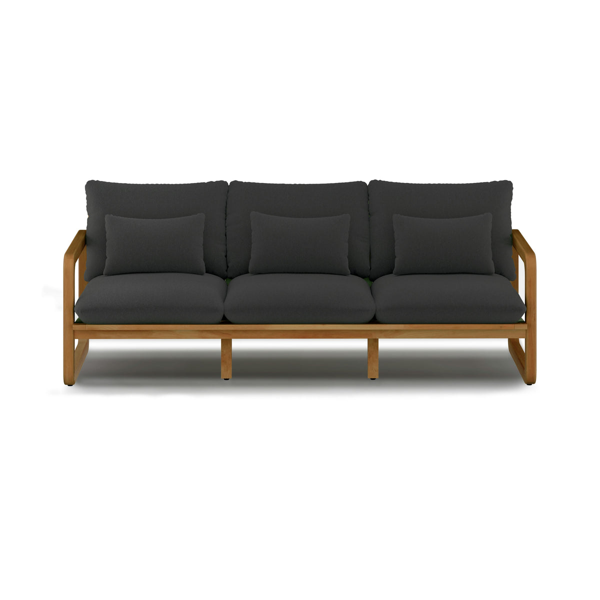 Laholm 88" Outdoor Sofa - Dravite Black