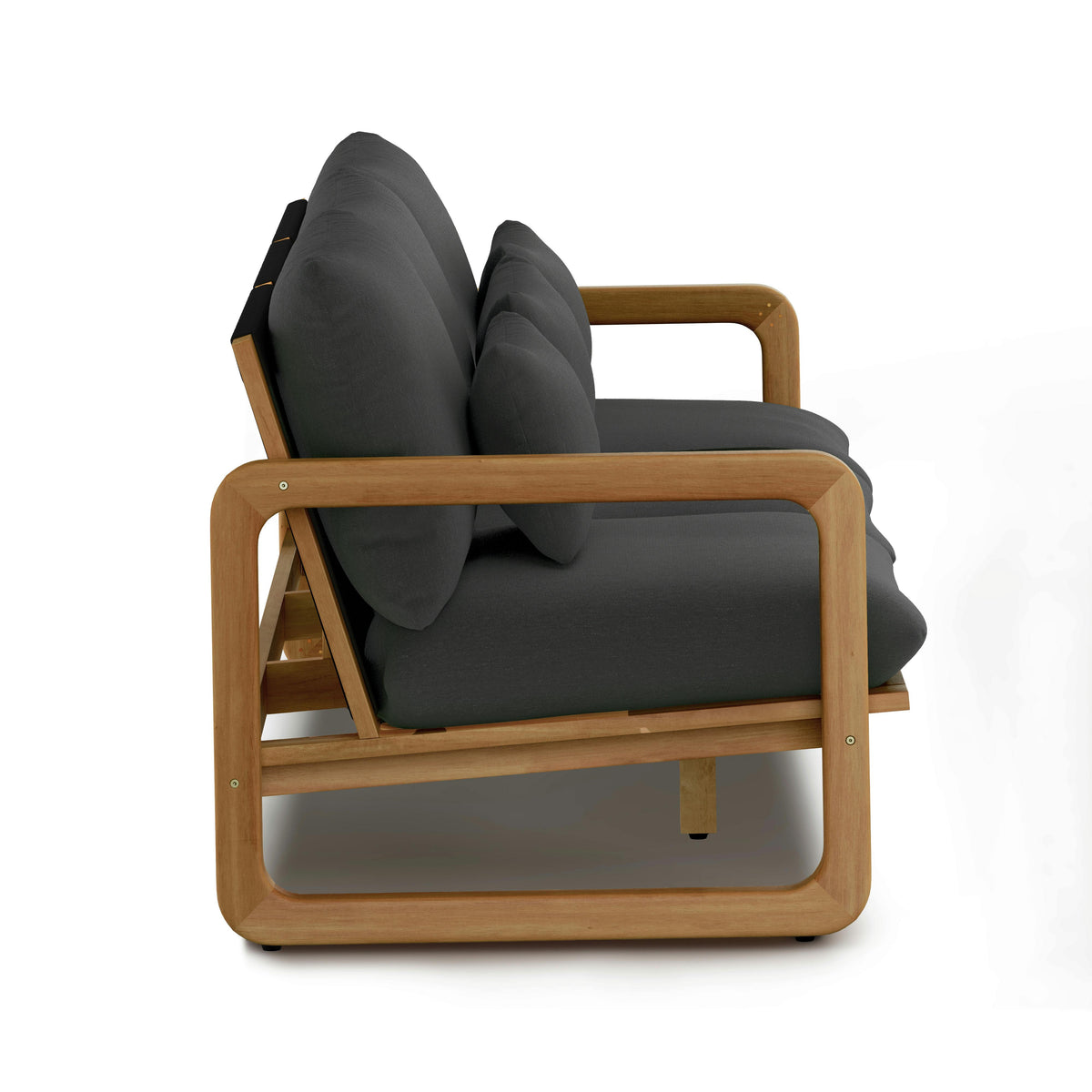 Laholm 88" Outdoor Sofa - Dravite Black