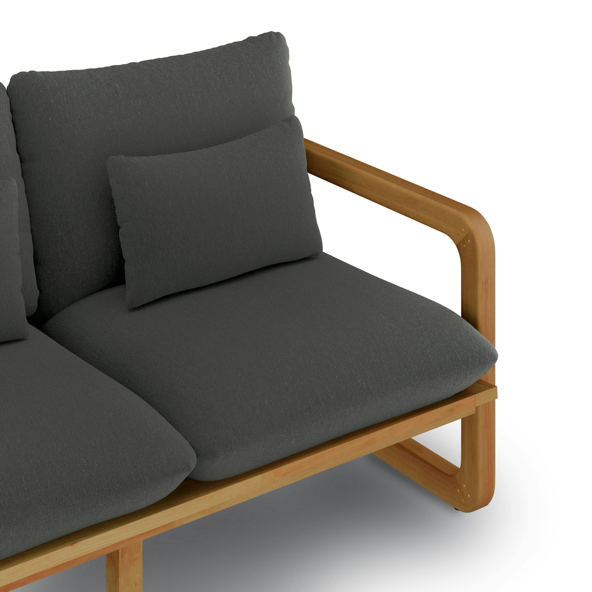 Laholm 88" Outdoor Sofa - Dravite Black