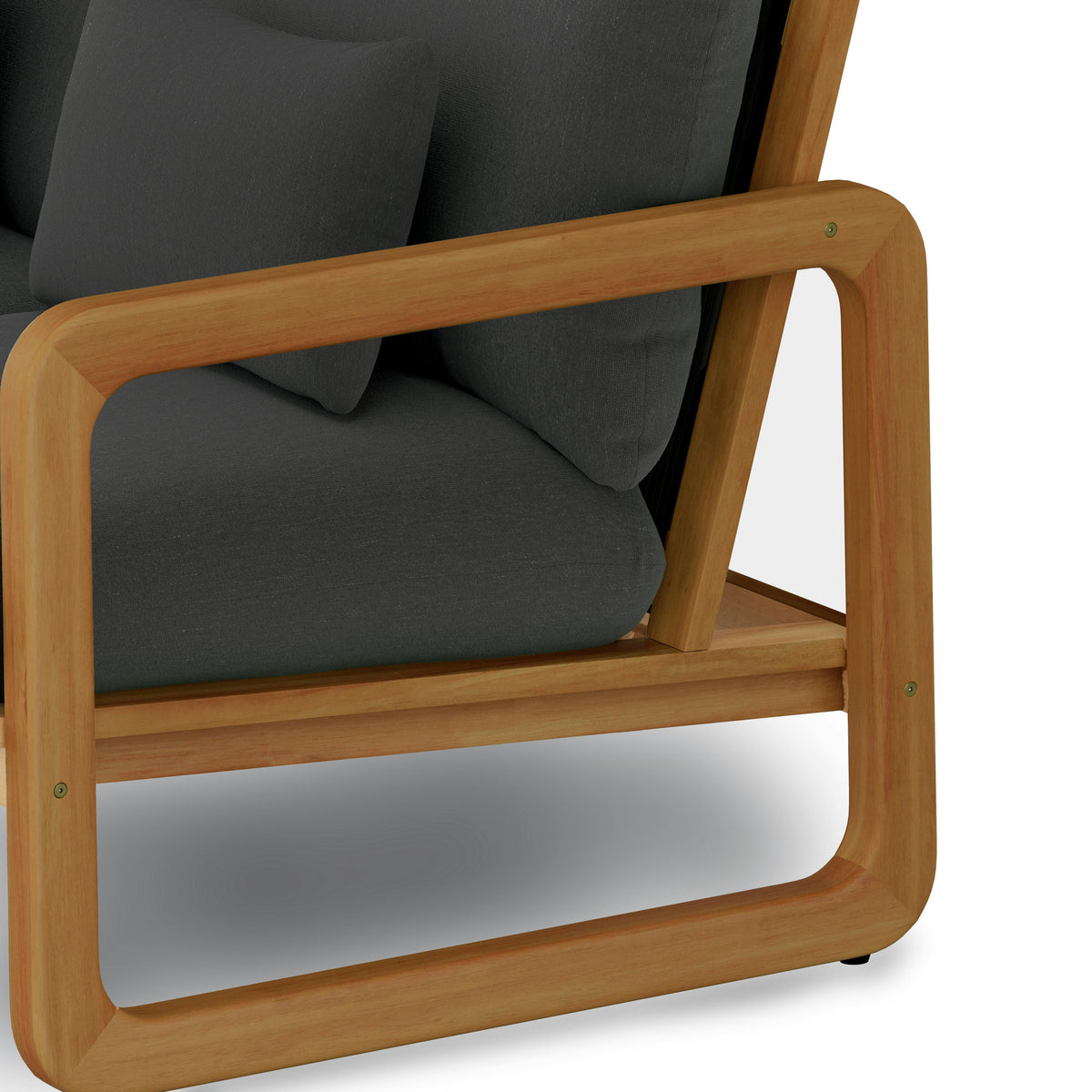 Laholm 88" Outdoor Sofa - Dravite Black