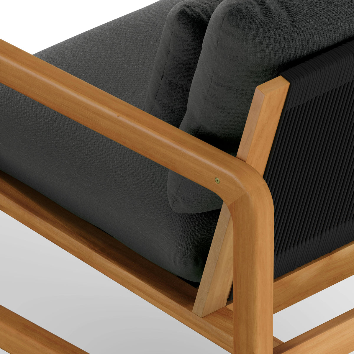 Laholm 88" Outdoor Sofa - Dravite Black