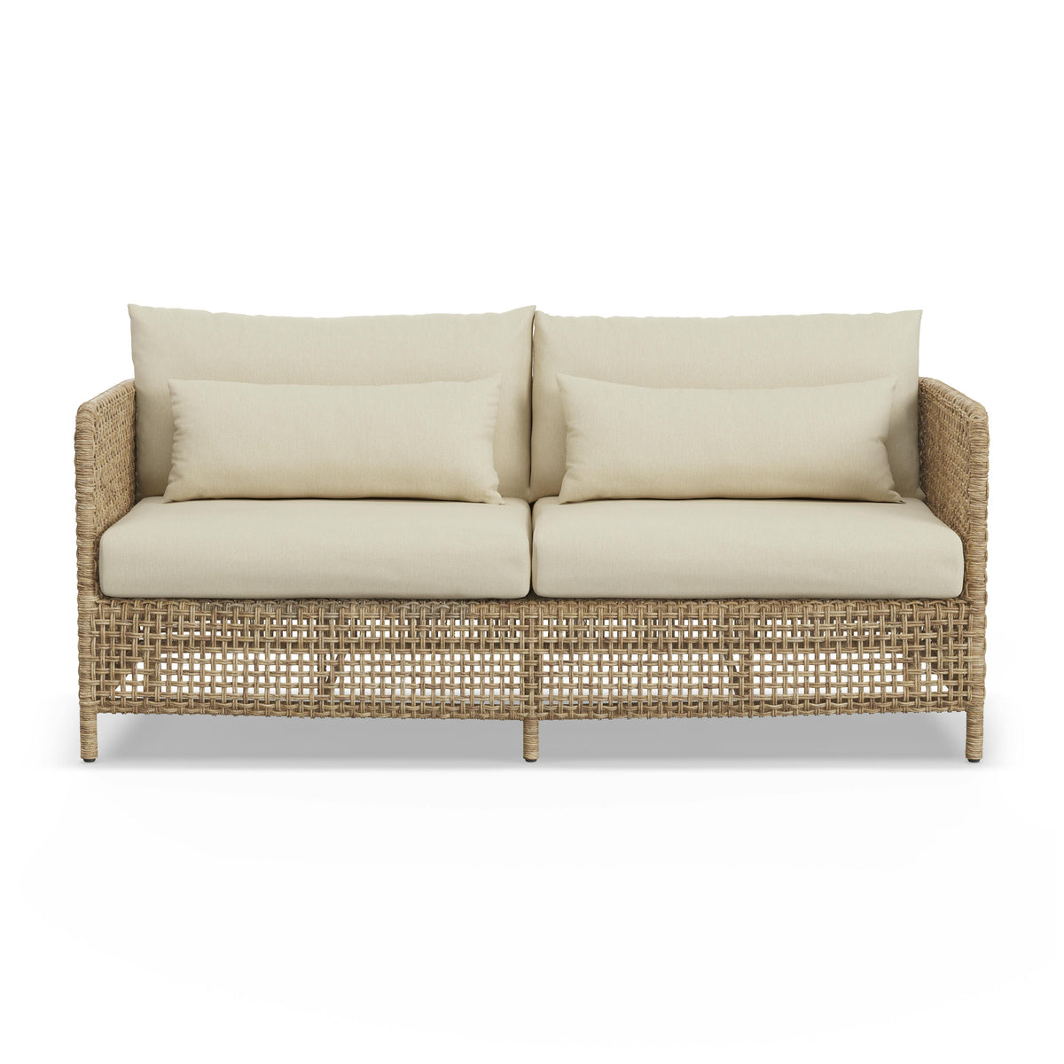 Robbi 67.25" Outdoor Loveseat - Dravite Ivory