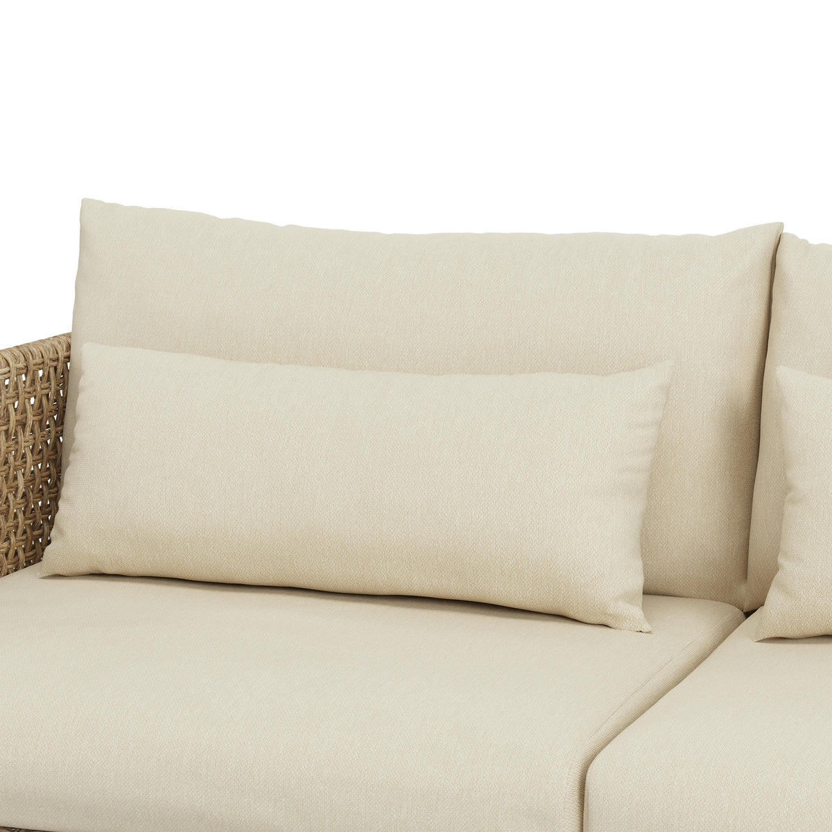 Robbi 67.25" Outdoor Loveseat - Dravite Ivory
