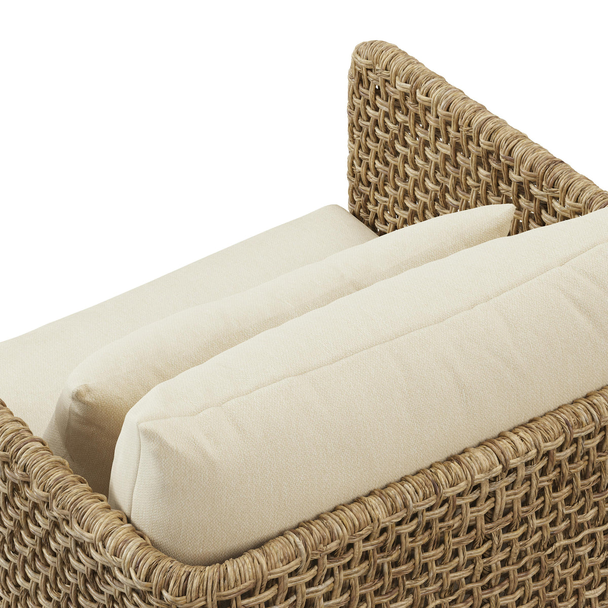 Robbi 32.5" Outdoor Swivel Chair - Dravite Ivory