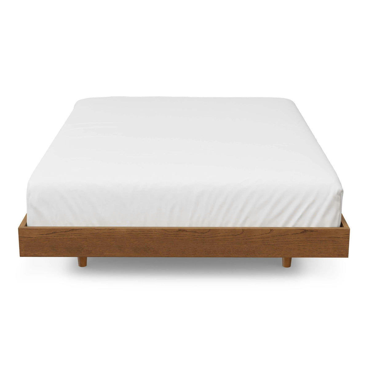 Basi Queen Bed Frame - Smoked Oak