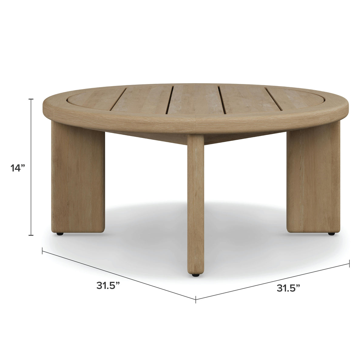 Daphne 31.5" Outdoor Coffee Table - Cloud Eucalyptus