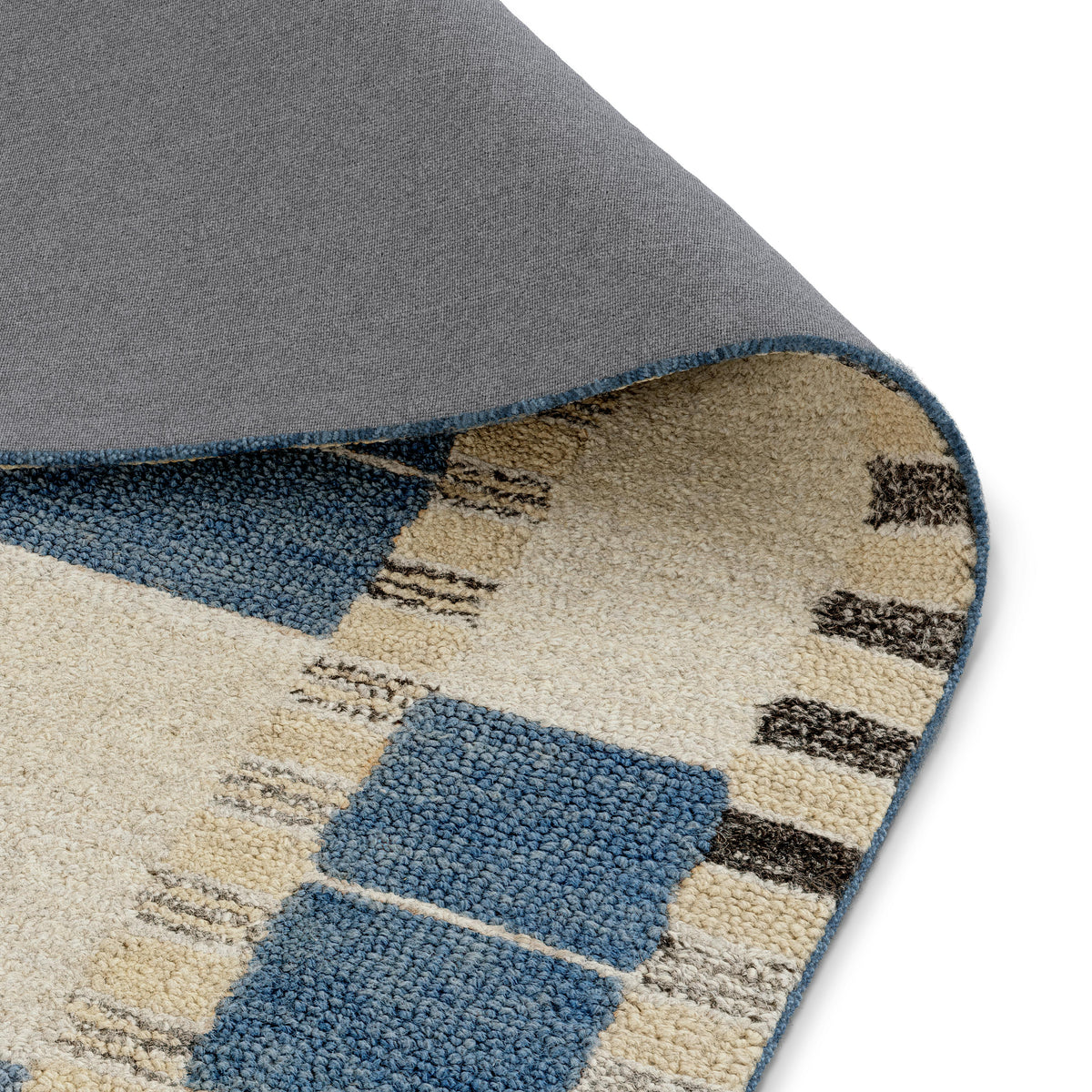 Jaris 8 x 10 Rug - Blue Quilt Checks
