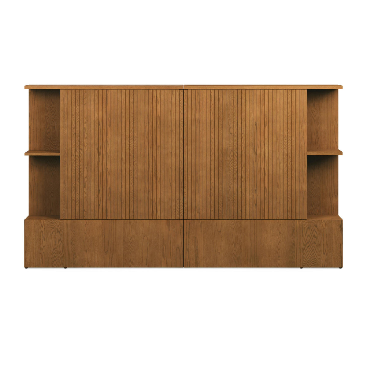 Kouva Queen Storage Headboard - Smoked Oak