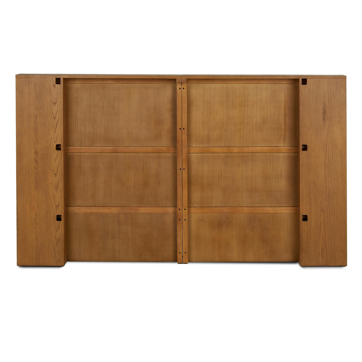 Kouva Queen Storage Headboard - Smoked Oak