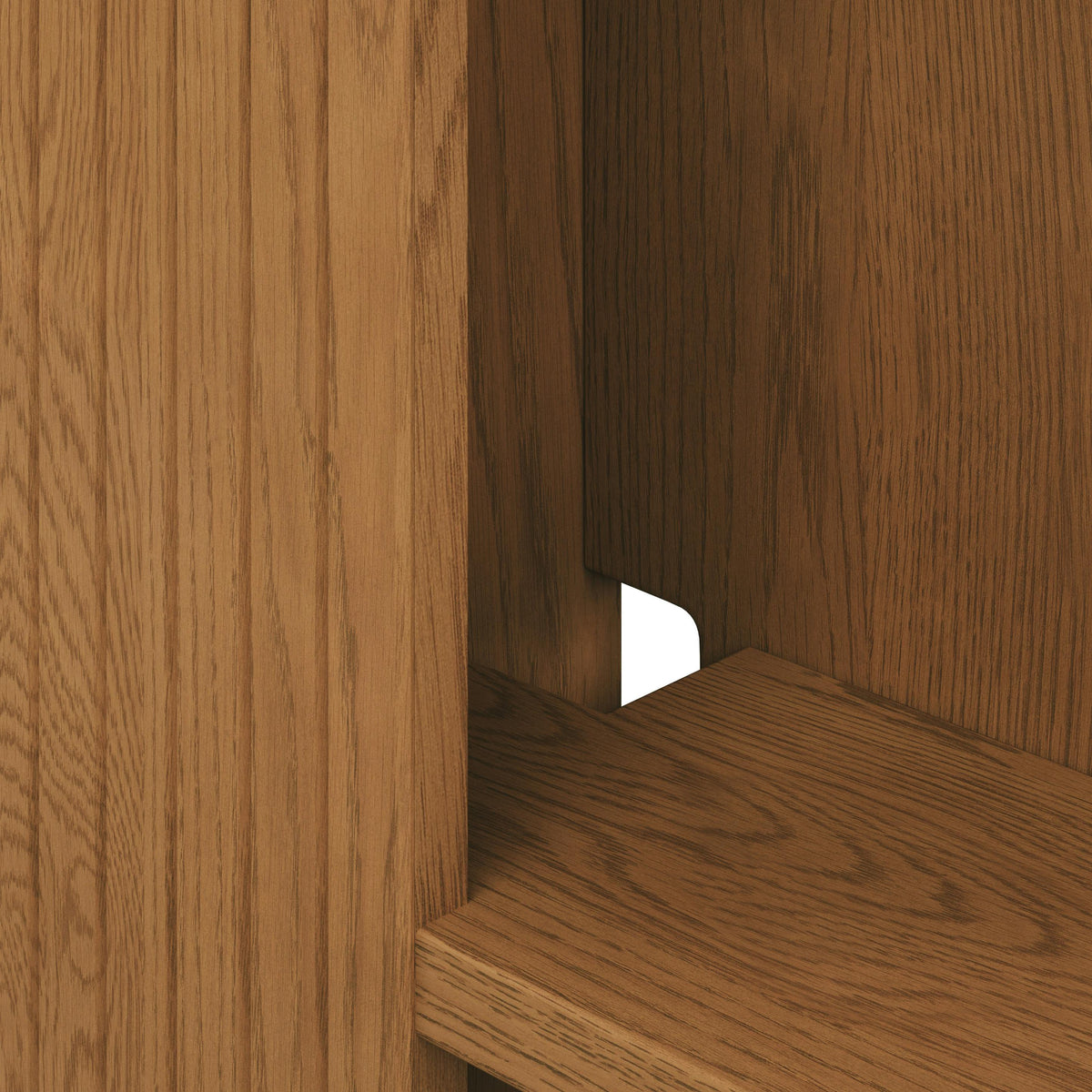 Kouva Queen Storage Headboard - Smoked Oak