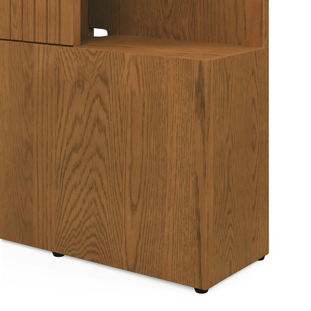 Kouva Queen Storage Headboard - Smoked Oak