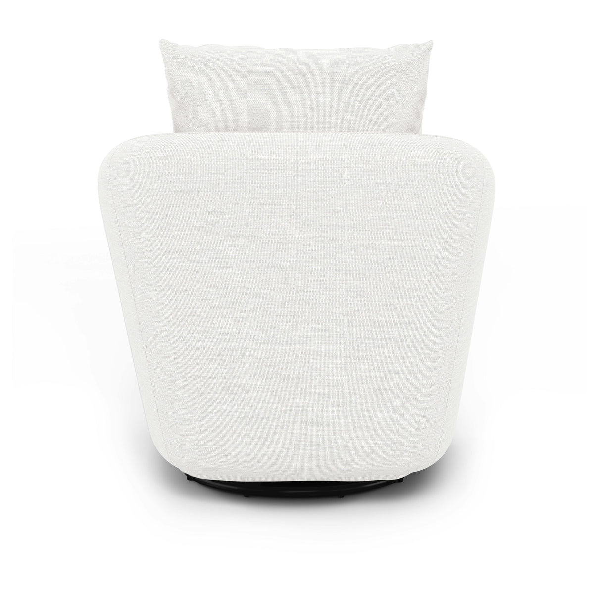 Leigh 33" Swivel Lounge Chair - Silver Ivory
