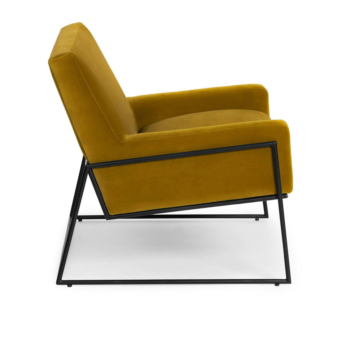 33" Velvet Lounge Chair - Yarrow Gold