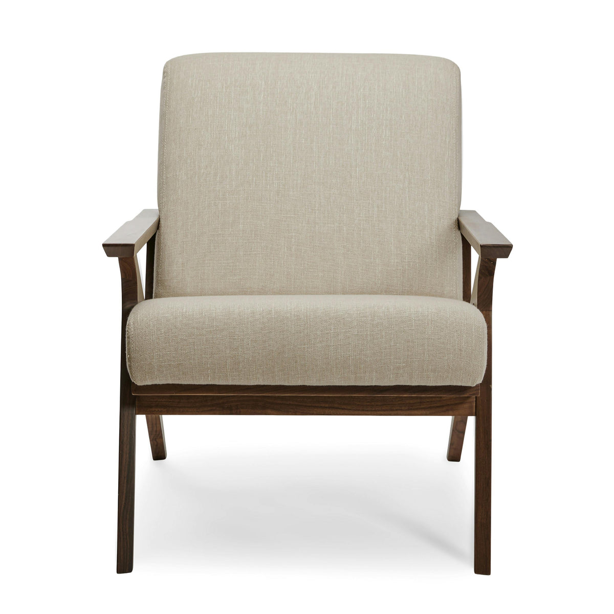 Otio 26" Lounge Chair - Walnut and Welsh Taupe