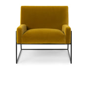 33" Velvet Lounge Chair - Yarrow Gold