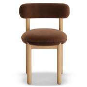 Munk Velvet Dining Chair - White Oak and Hale Earth
