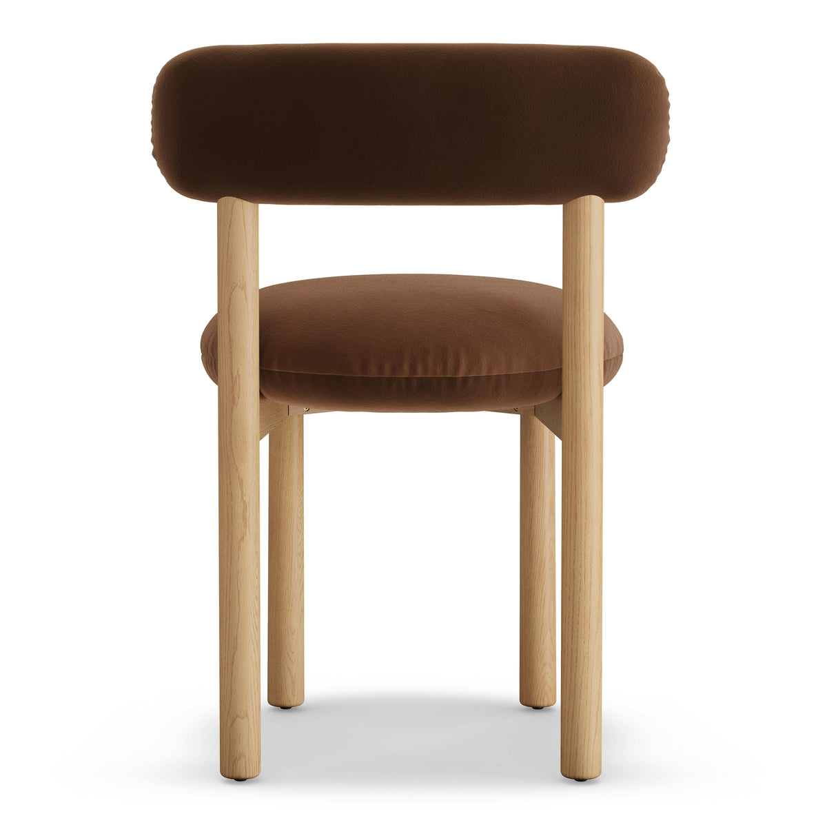 Munk Velvet Dining Chair - White Oak and Hale Earth
