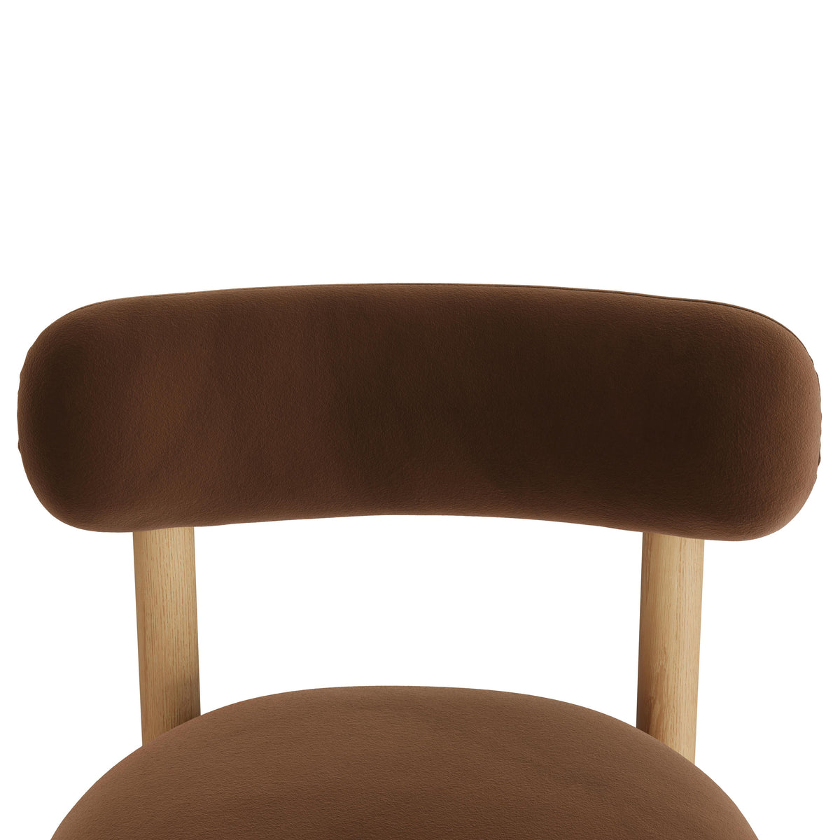 Munk Velvet Dining Chair - White Oak and Hale Earth