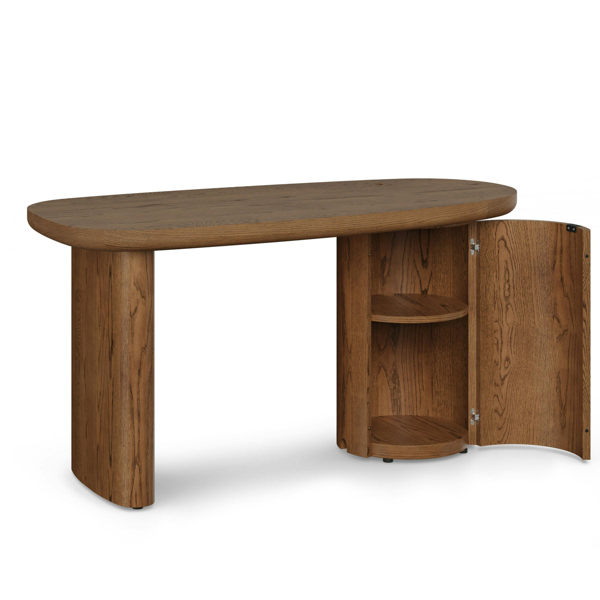 Baarlo 58.5" Desk - Smoked Oak