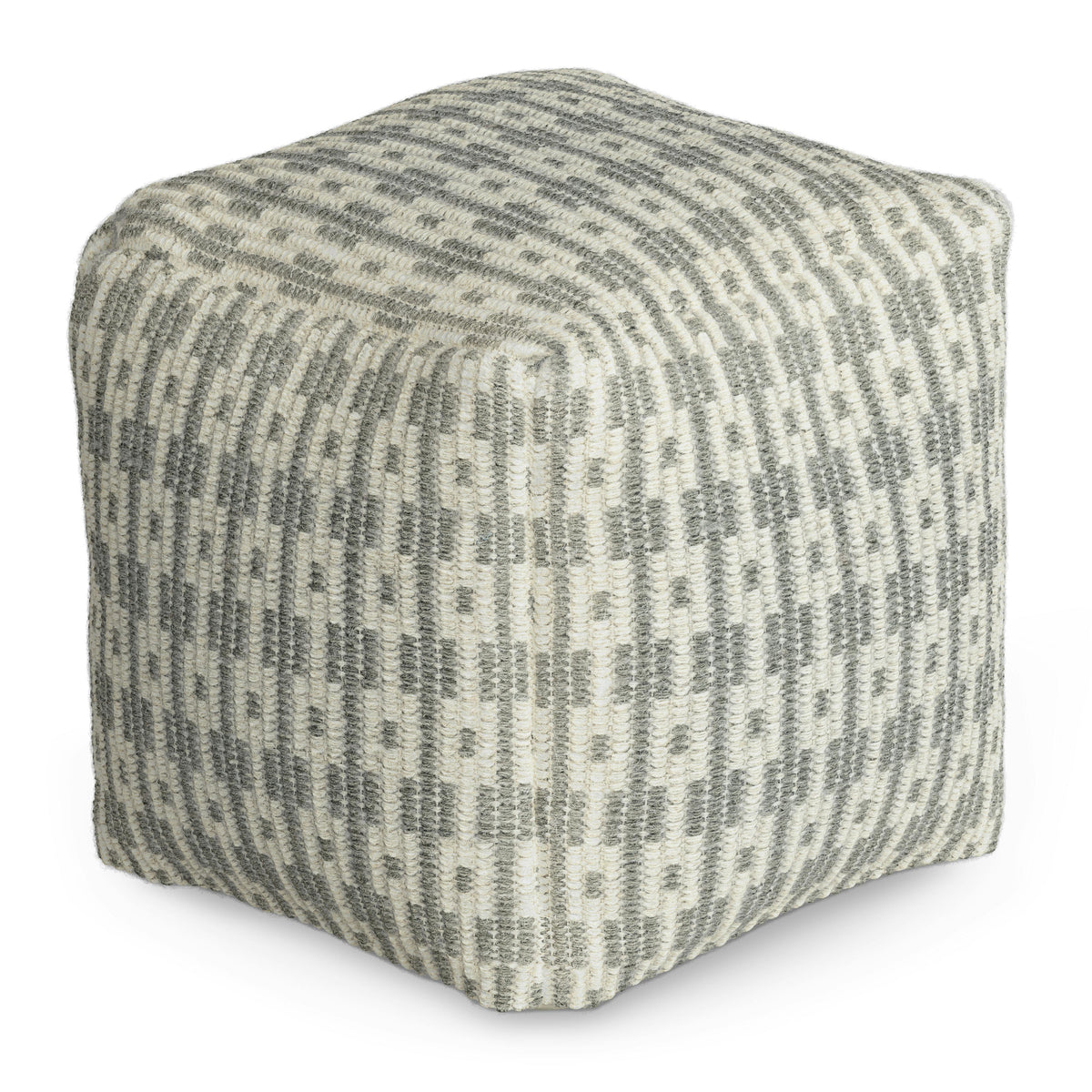 Mia 18" Pouf - Doe Taupe