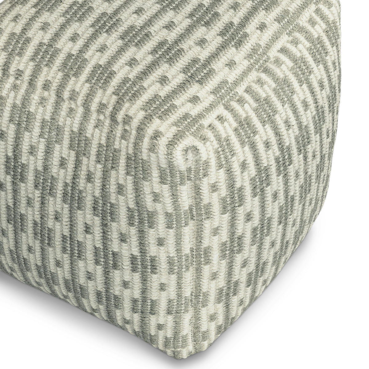 Mia 18" Pouf - Doe Taupe