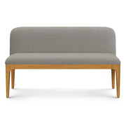 Rosin 53" Armless Banquette - Smoked Oak and Hestia Gray